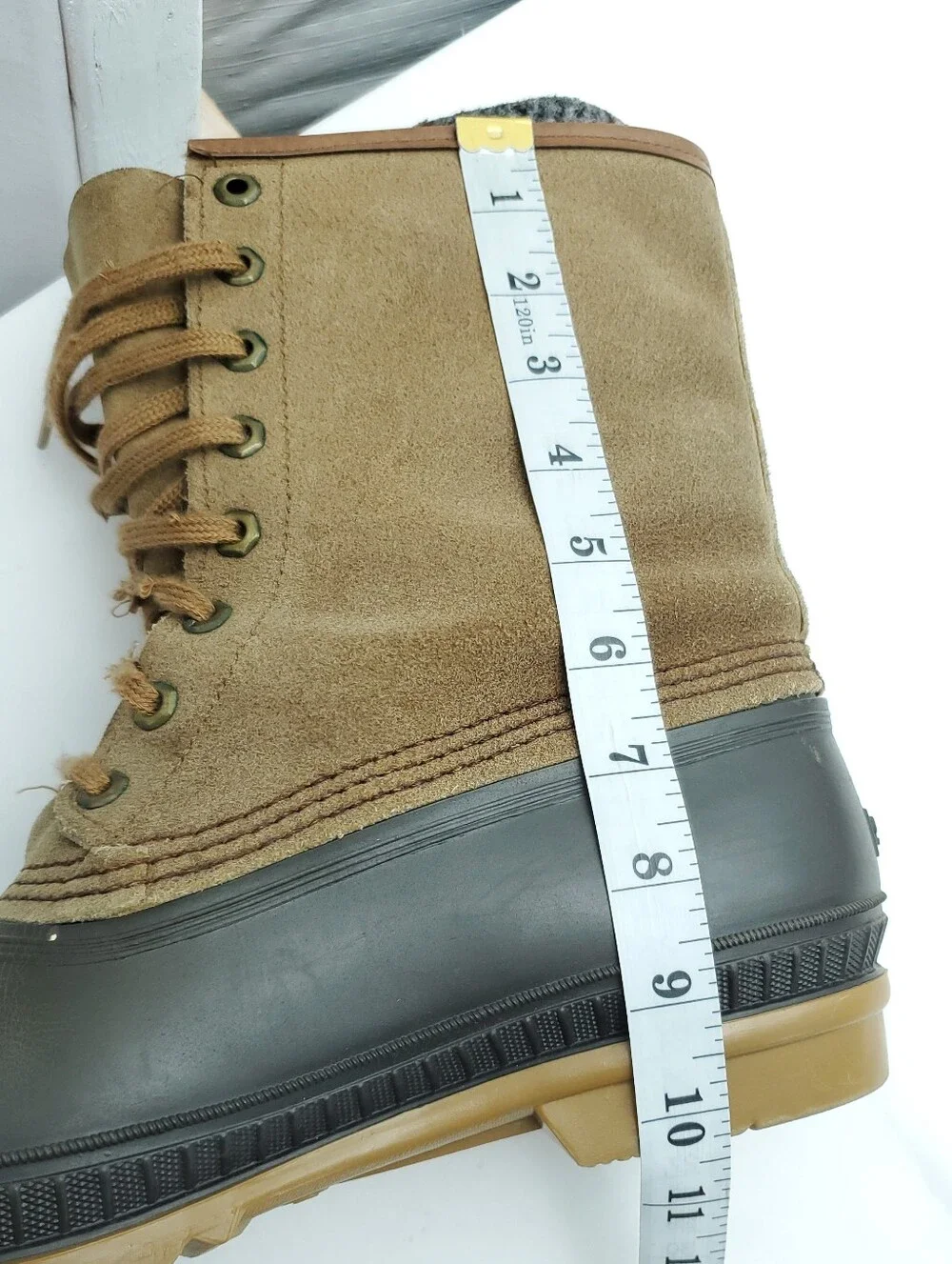 Vintage Sorel Kaufman Ice Pac Waterproof Suede Duck Winter Snow Boots Size 10